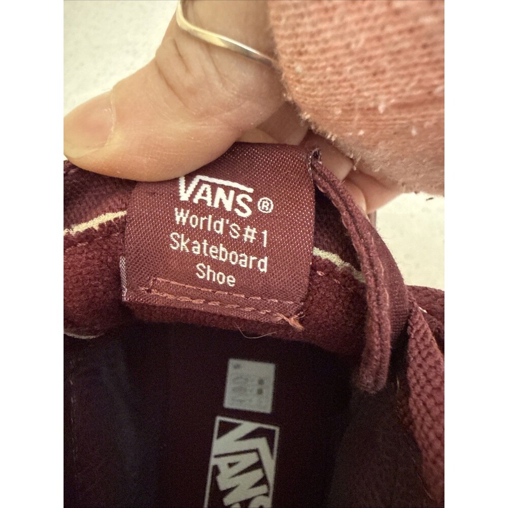 Vans Sk8 Hi Magenta Plum Womens 10 Mens 8.5 Monochrome High Top Skate Shoes - Picture 15 of 16